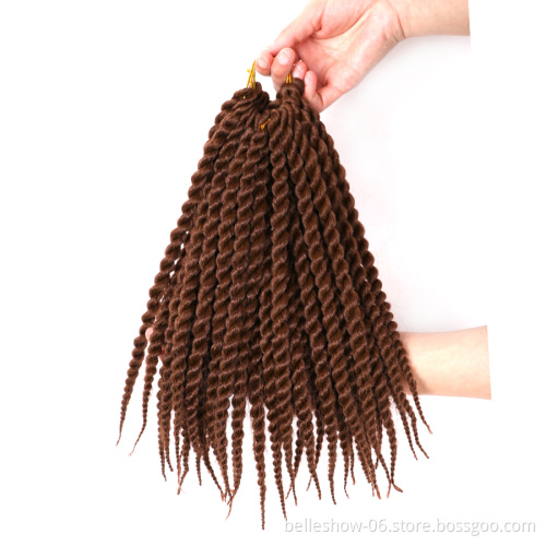 Hot sell wholesale 18inch 12 stands  African dreadlock  afro twist Crochet Braids crochet braid hair twist crochet twist braid